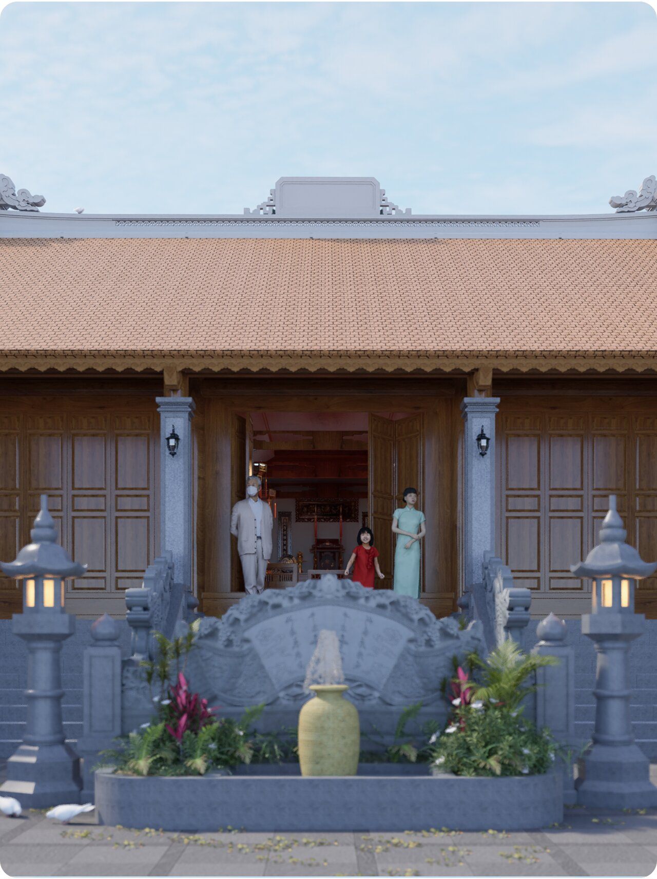 Nhà thời gia đình - Phạm Kiều Vân